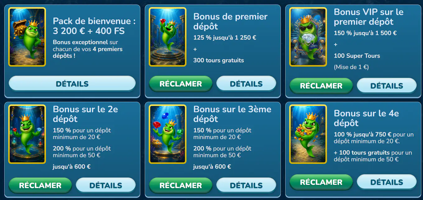Bonus et promotions